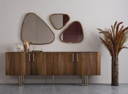 Sideboard mit 3x Spiegel Esszimmer Komplett Luxus Einrichtung Design Möbel